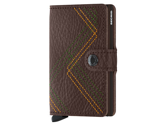 Peněženka Secrid Miniwallet Stitch Linea Espresso