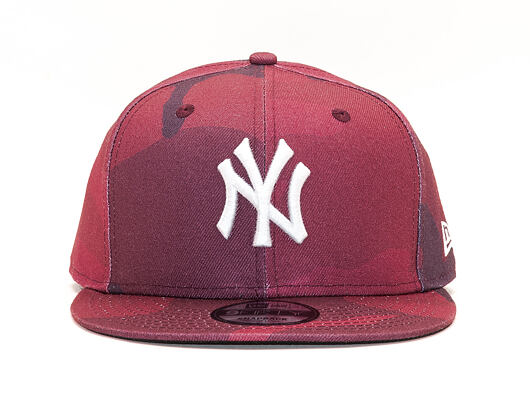 Kšiltovka New Era 9FIFTY Camo New York Yankees Maroon Camo/White Snapback