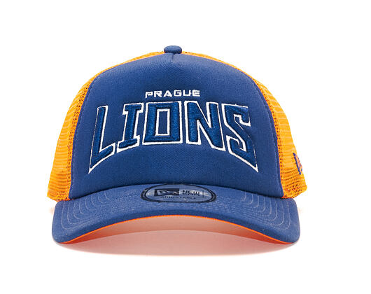 Kšiltovka Prague Lions A Frame Essential Trucker Navy/Orange Snapback