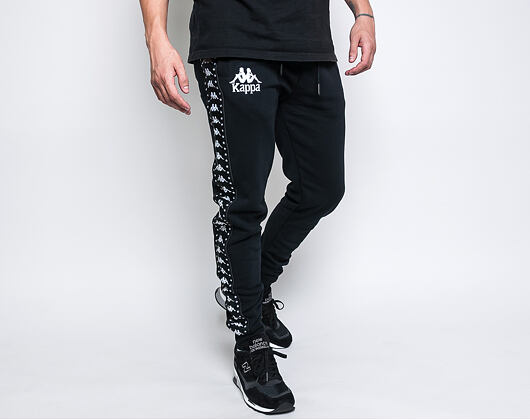 Tepláky Kappa Authentic Amsag Black/White