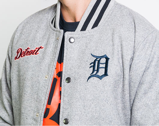 Bunda New Era Detroit Tigers MLB Team Apparel Bomber Grey Heather