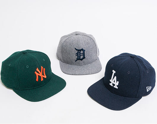 Kšiltovka New Era 9FIFTY Los Angeles Dodgers Original Fit Winter Utility Melton Navy/White Snapback