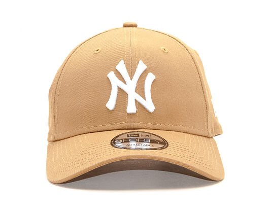 Kšiltovka New Era 9FORTY New York Yankees League Essential Wheat/White Strapback