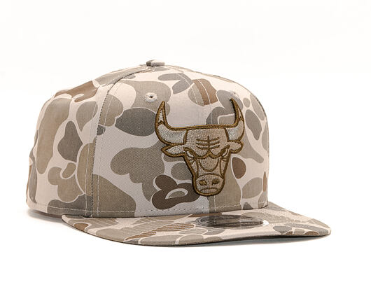Kšiltovka New Era 9FIFTY Chicago Bulls Original Fit Light Green Camo/Black Snapback