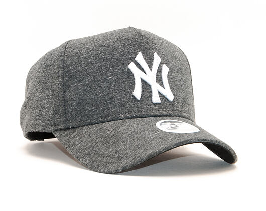 Dámská Kšiltovka New Era 9FORTY A-Frame New York Yankees Jersey Heather Black/White Snapback
