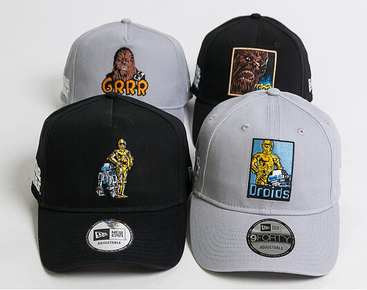 Kšiltovka New Era 9FORTY A-Frame Star Wars Chubacca Gray Snapback