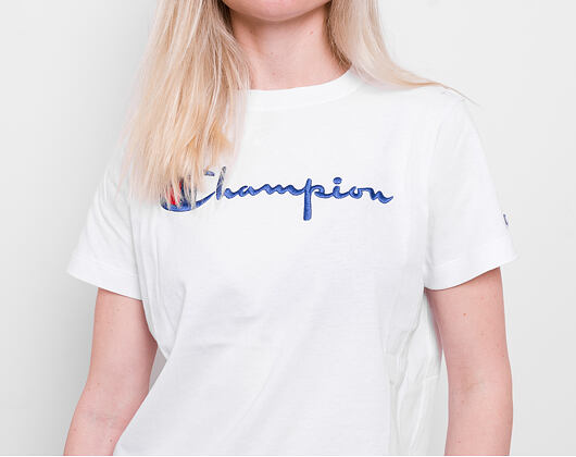 Dámské Triko Champion Crewneck T-Shirt White 110992 WW001