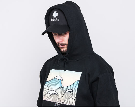 Mikina Pink Dolphin Tsunami Hoodie Black