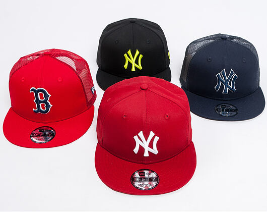 Kšiltovka New Era 9FIFTY Trucker New York Yankees Essential Navy/Official Team Colors Snapback