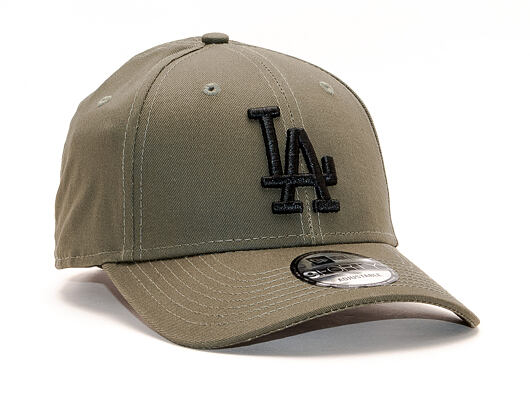 Kšiltovka New Era 9FORTY Los Angeles Dodgers Essential New Olive/Black Strapback