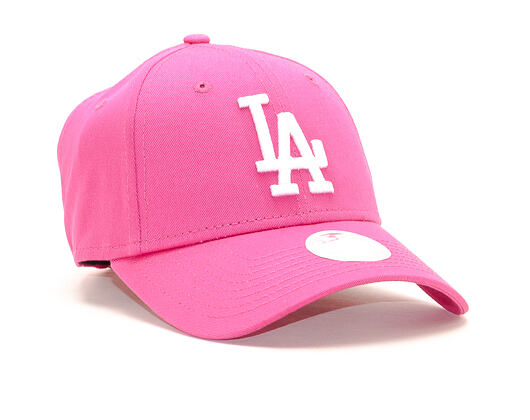 Dámská Kšiltovka New Era 9FORTY Los Angeles Dodgers Essential Pink/White Strapback