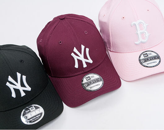 Kšiltovka New Era 9FORTY Boston Red Sox Essential Pink/White Strapback