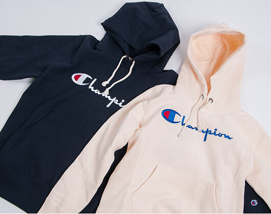 Mikina Champion Hooded Sweatshirt Brushed Fleece Navy 215210 (215159) NNY BS501