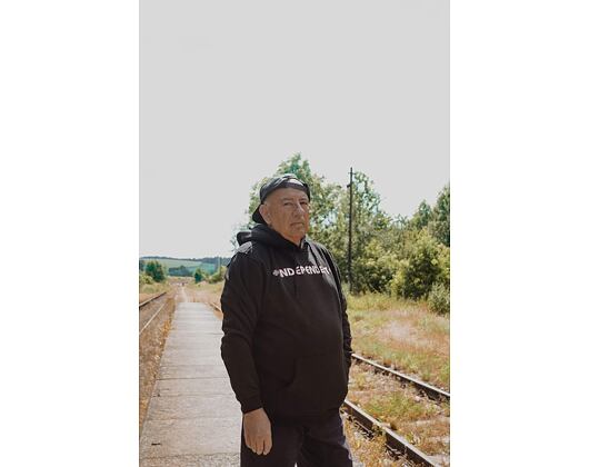 Mikina Independent Bar Cross Hoody Black