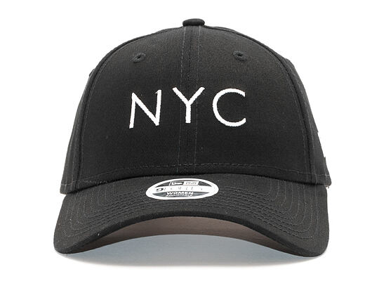 Dámská Kšiltovka New Era 9FORTY NYC Essential Black/White Strapback