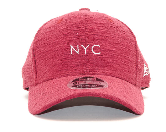 Kšiltovka New Era 9FIFTY NYC Stretch Snap Slub Cardinal/White