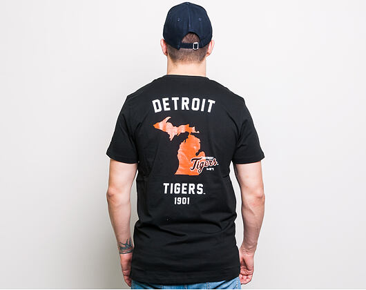 Triko New Era Detroit Tigers State Map Tee Black