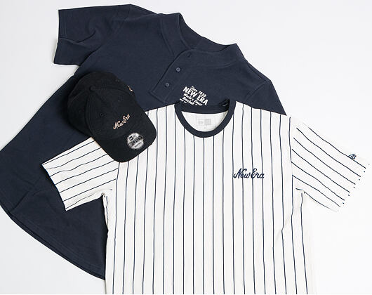 Triko New Era Heritage Script Jersey Navy