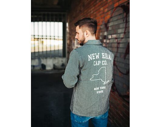 Bunda New Era Hickory Coaches Jacket Navy/White