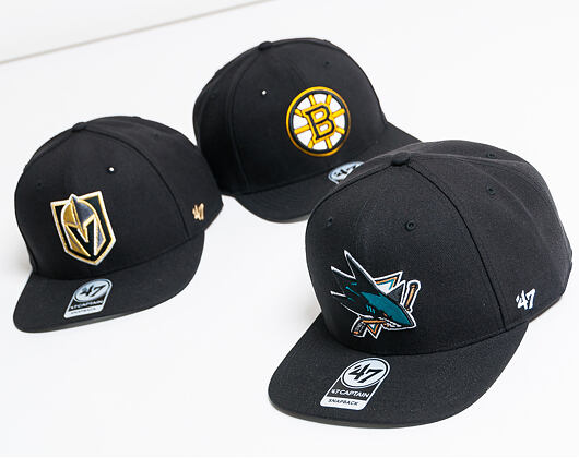 Kšiltovka 47 Brand San José Sharks No Shot Captain Black Snapback