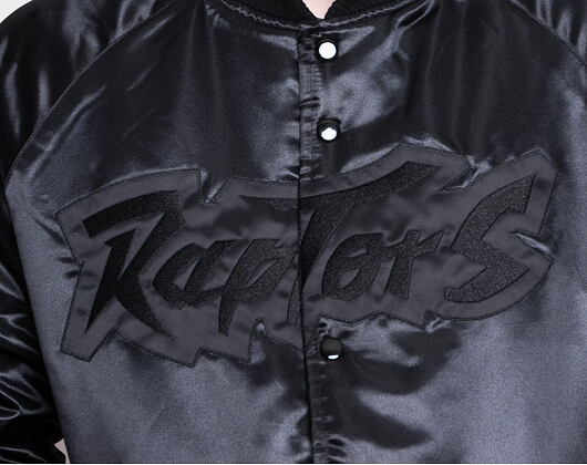Bunda Mitchell & Ness Toronto Raptors Tough Season Satin Jacket Tonal Black