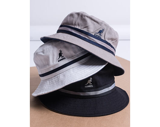 Klobouk Kangol Stripe Lahinch White