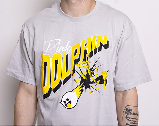 Triko Pink Dolphin Glass Shatter Tee Grey PS11911GSGY