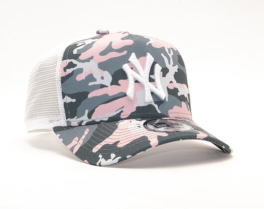 Kšiltovka New Era 9FORTY A-Frame Trucker New York Yankees Pink Camo
