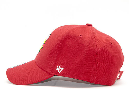 Kšiltovka 47 Brand Chicago Blackhawks MVP Red Strapback