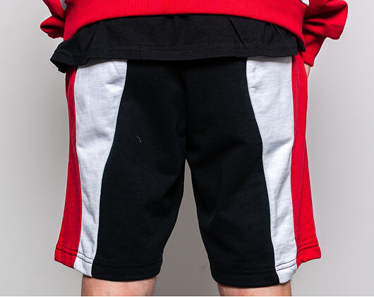 Kraťasy Pink Dolphin Wave Block Black/Red/White