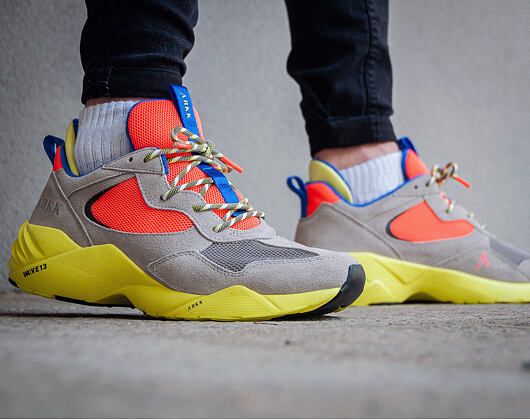 Boty ARKK Kanetyk Suede W13 Ash/Neon Lime EL3803-2137-M