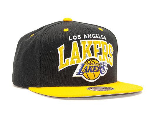 Kšiltovka Mitchell & Ness Team Arch 2 Tone Snapback Los Angeles Lakers Black / Yellow