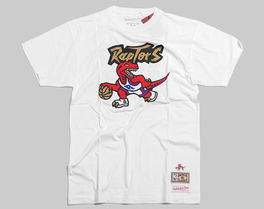 Triko Mitchell & Ness Toronto Raptors Gold Dribble White