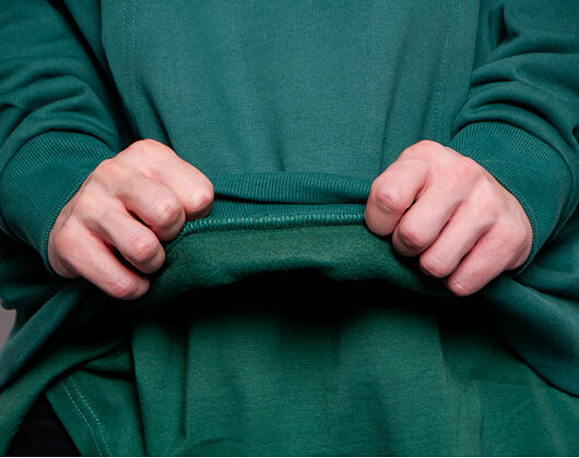 Mikina Karl Kani College Hoodie green/yellow
