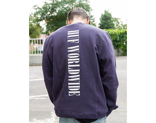 Mikina HUF Serif Pullover - purple velvet