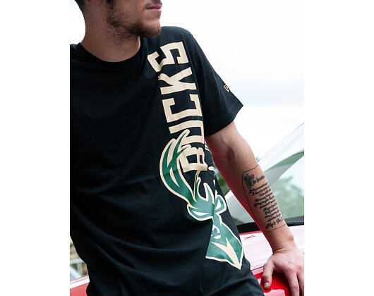 Triko New Era Team Milwaukee Bucks Black
