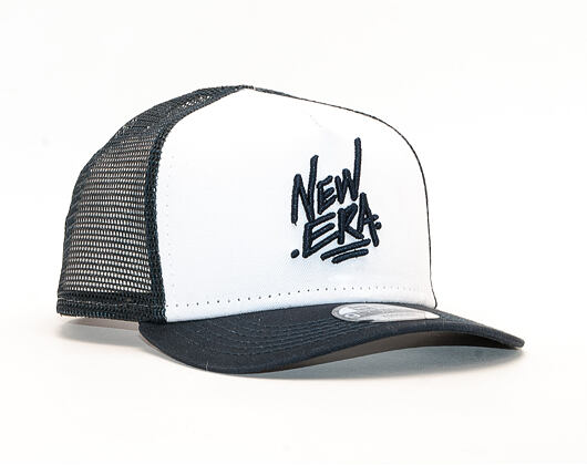 Dětská Kšiltovka New Era 9FORTY Trucker Script Child White / Navy Snapback