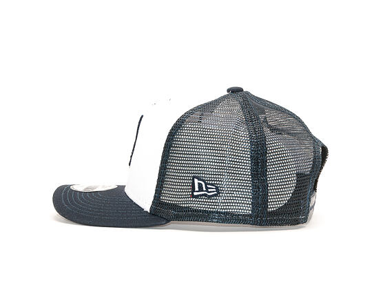 Dětská Kšiltovka New Era 9FORTY Trucker Script Youth White / Navy Snapback