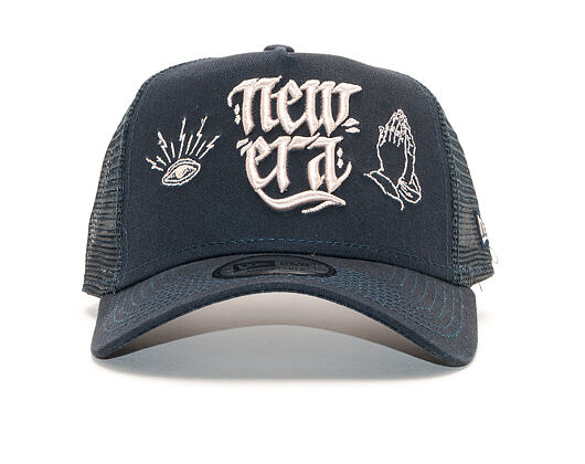 Kšiltovka New Era 9FORTY Trucker Script Pack Navy / Stone Snapback