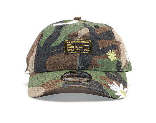 Kšiltovka New Era 9FORTY Military Flower Woodland Camo Strapback