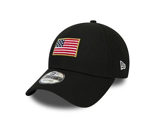 Kšiltovka New Era 9FORTY Flagged Black