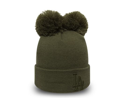 Kulich New Era Los Angeles Dodgers Double Pom Cuff Knit New Olive