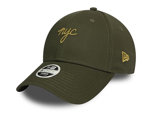 Dámská Kšiltovka New Era 9FORTY NYC Script New Olive