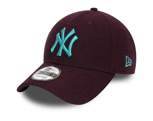 Kšiltovka New Era 9FORTY New York Yankees Melton Maroon