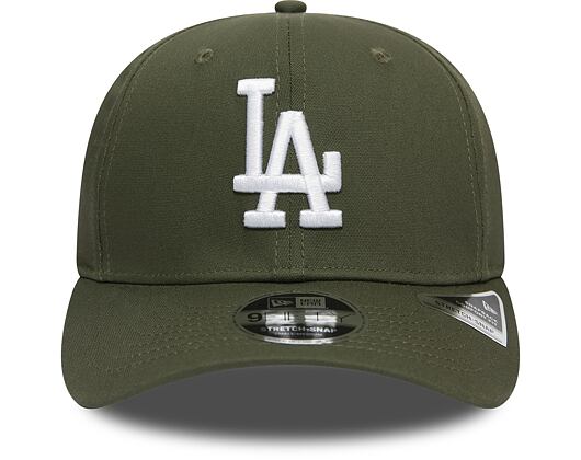 Kšiltovka New Era 9FIFTY Los Angeles Dodgers Stretch Snap Tonal New Olive/White