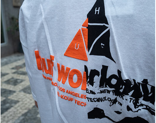 Triko HUF Giga Melt Tee White