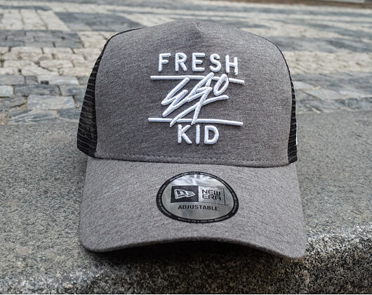Kšiltovka New Era 9FORTY A-Frame Trucker Core Fresh Ego Kid Grey Heather/Black