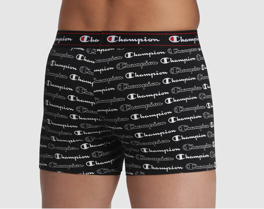 Pánské Boxerky Champion 1P Black Print