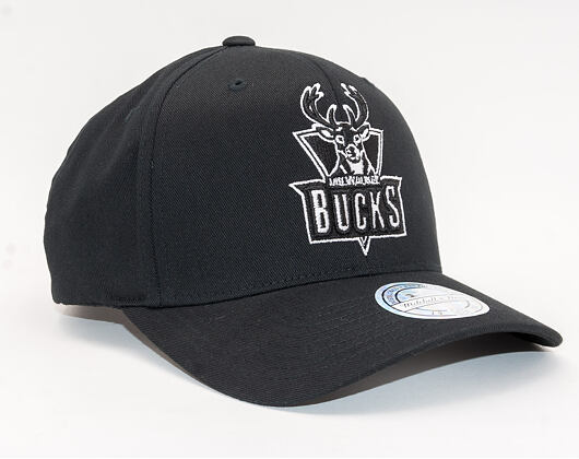Kšiltovka Mitchell & Ness Milwaukee Bucks 600 Black And White Logo 110