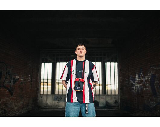 Triko Karl Kani Signature Stripe Tee 6060590 Navy/Red/White